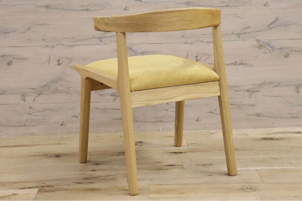 GMHK526D○Re: CENO リセノ Henry ヘンリー ダイニングチェア 椅子 北欧スタイル 天然木 イエロー 展示品