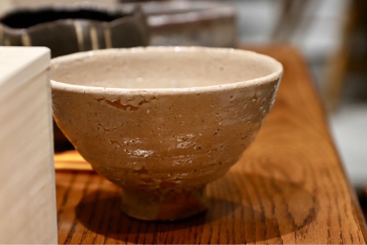 GMIO170○北村圭泉 圭泉窯 井戸茶碗 最高級 丹波焼 丹波篠山 陶磁器 未使用