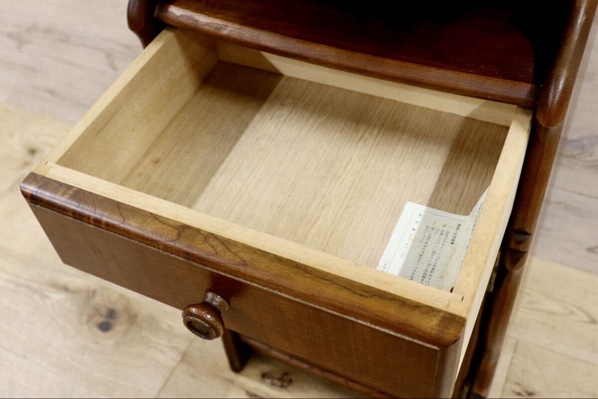 GMIH197○karimoku / カリモク コロニアル 電話台 FAX台 花台 飾り台 収納家具 国産家具