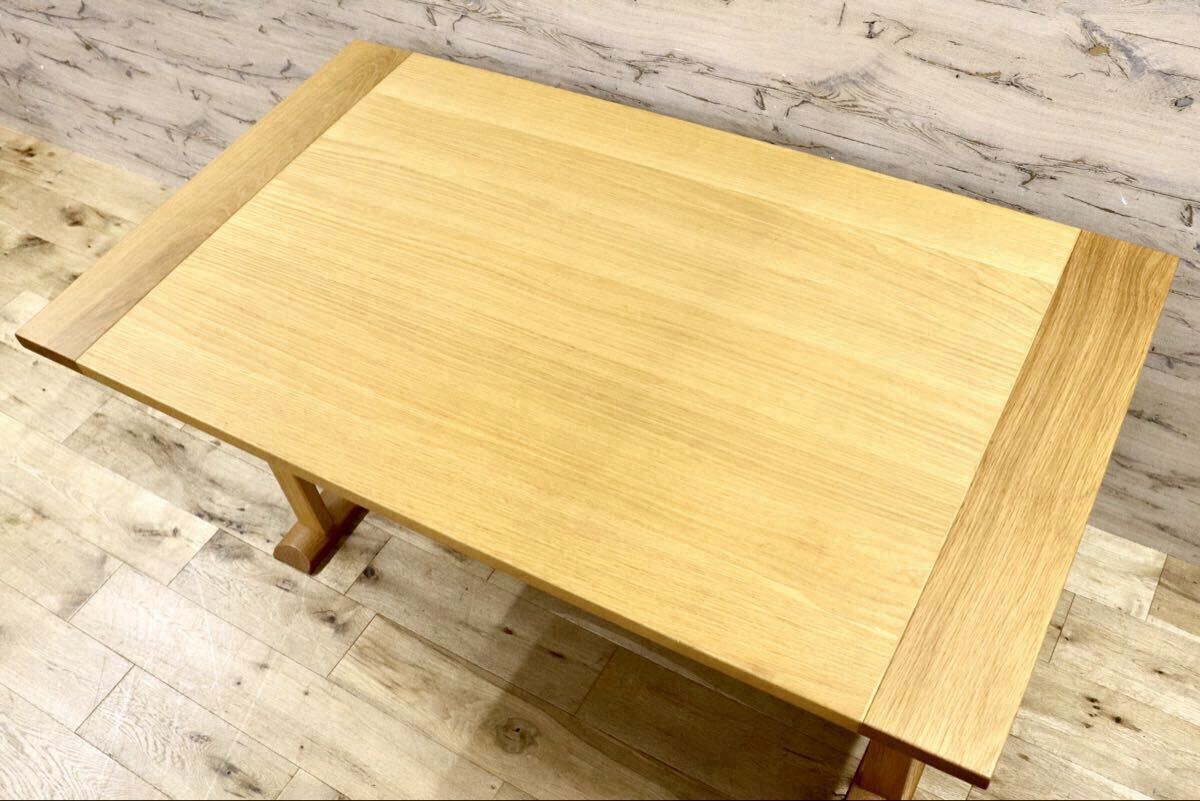 GMIK474A○MORITA / モリタインテリア ダイニングテーブル 食卓テーブル 作業台 ホワイトオーク ナチュラル 北欧スタイル 国産家具 美品