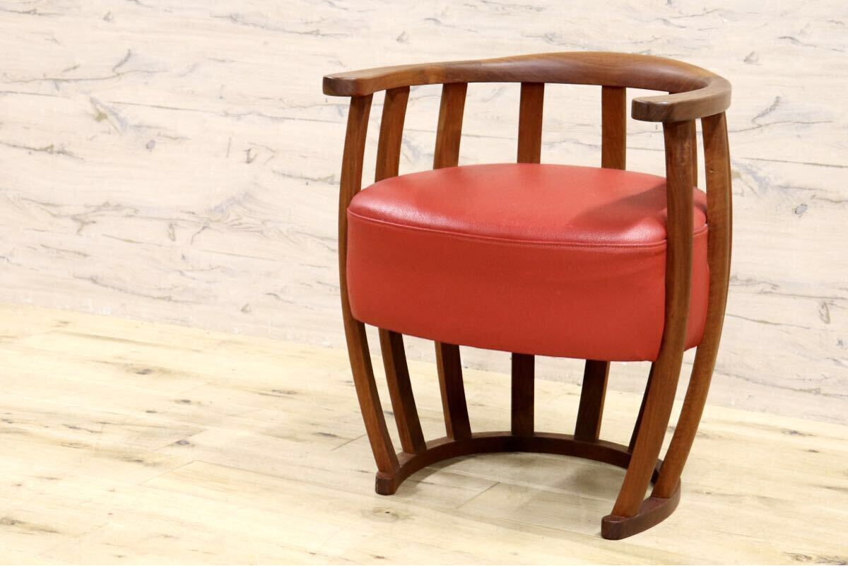 GMIK625○BC工房 こぶりチャウチャウ椅子 ラウンジチェア 椅子 セミアームチェア 本革 レザー モダン インテリア