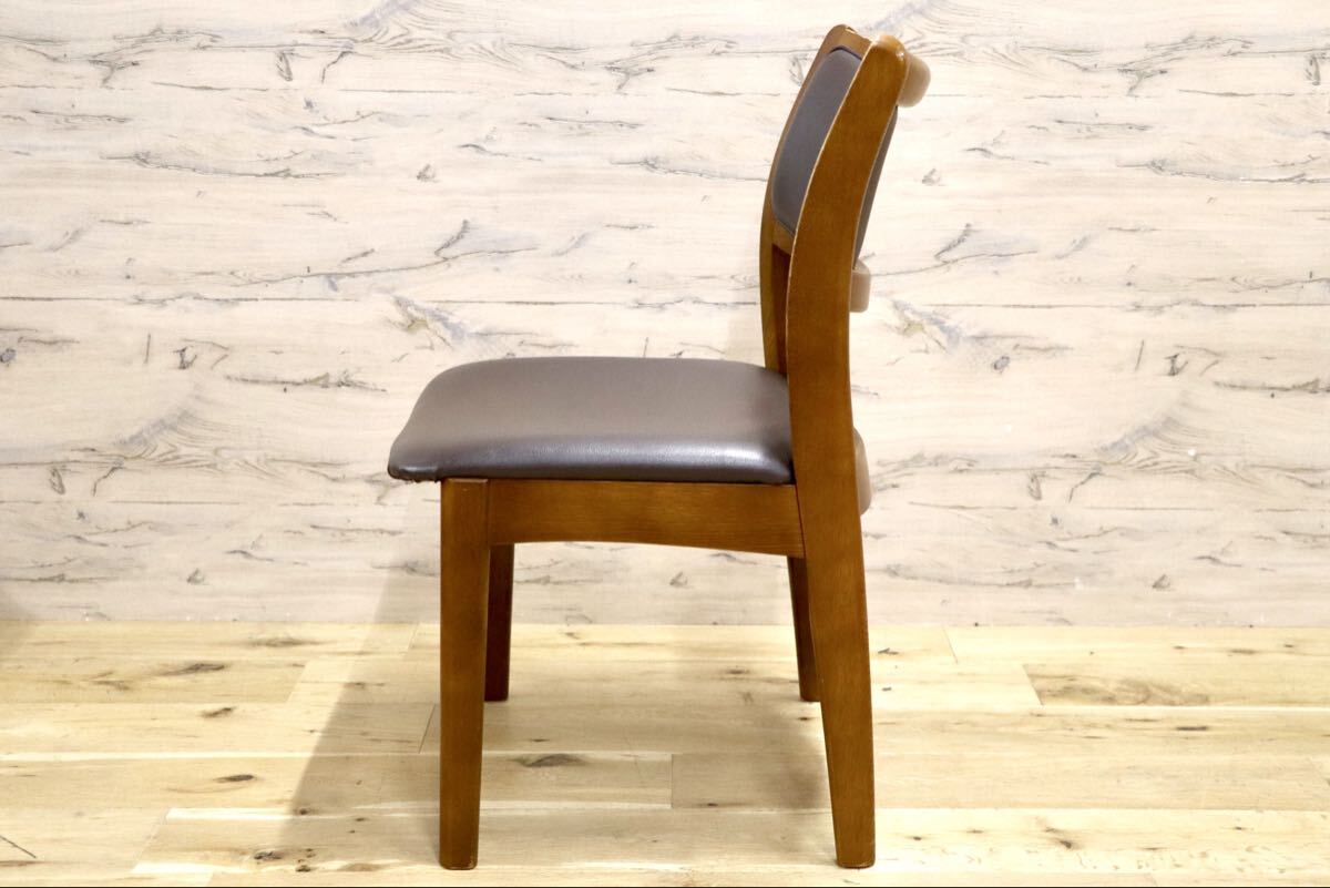 GMIS527C○シラカワ / shirakawa ダイニングチェア アームレスチェア 椅子 飛騨の家具 合皮 和モダン