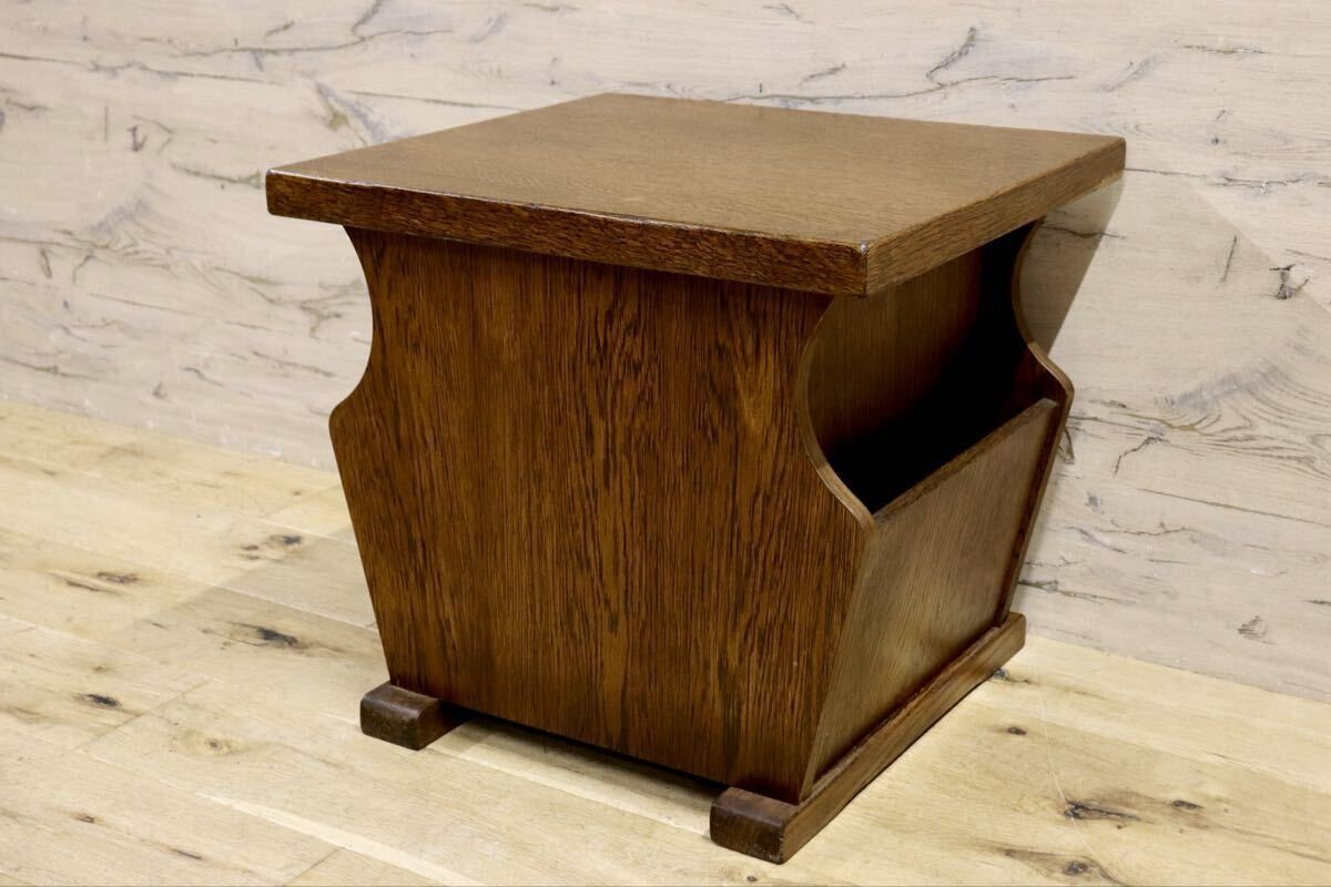 GMIS302○オーク材 サイドテーブル ベッドサイドテーブル エンドテーブル 花台 飾り台 オールドカントリー クラシック ダッチカントリー