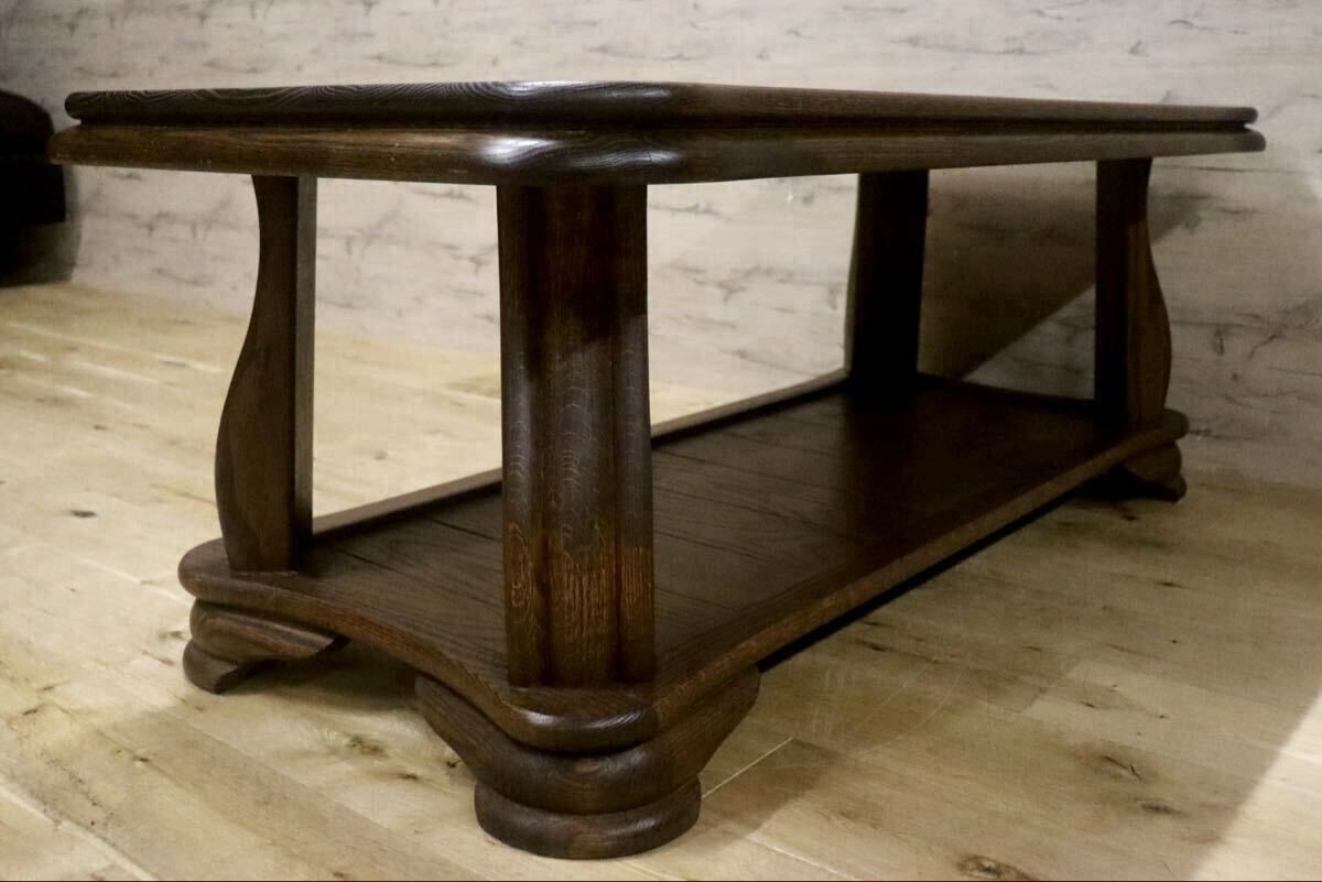 GMIH446A○オランダ ダッチカントリースタイル センターテーブル リビングテーブル オーク材 無垢 ヴィンテージ