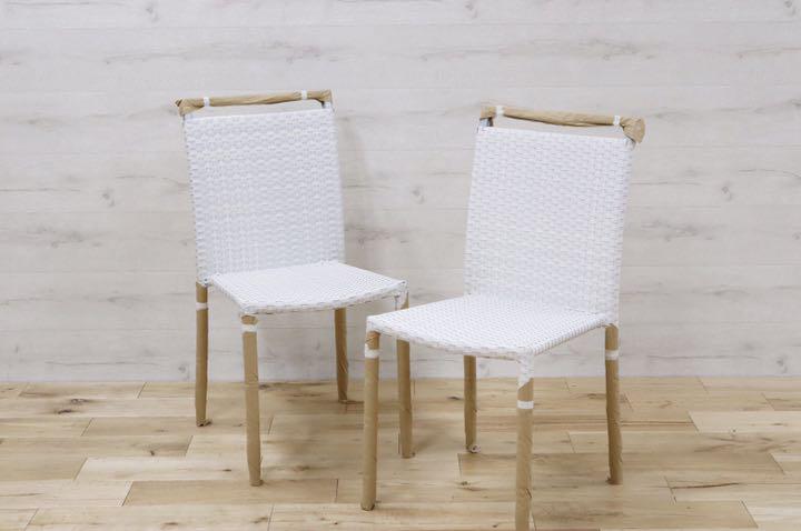 GMDNM78E○CHERRY FURNITURE / チェリー 桜屋工業 ダイニングチェア 椅子 リビング ガーデン兼用 展示未使用品 2脚セット