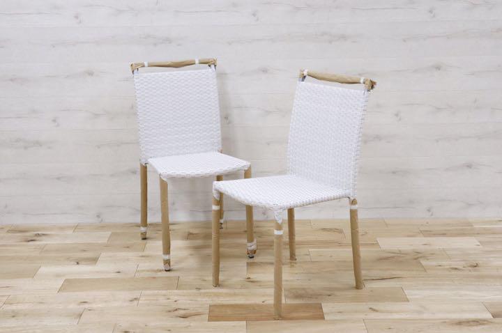 GMDNM78N○CHERRY FURNITURE / チェリー 桜屋工業 ダイニングチェア 椅子 リビング ガーデン兼用 展示未使用品 2脚セット