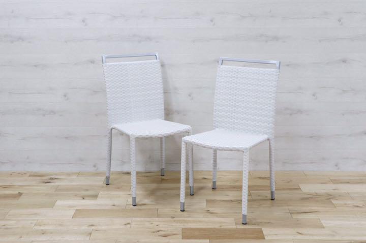 GMDNM78Q○CHERRY FURNITURE / チェリー 桜屋工業 ダイニングチェア 椅子 リビング ガーデン兼用 展示未使用品 2脚セット