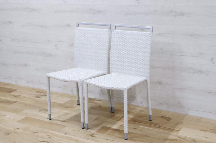 GMDNM78Q○CHERRY FURNITURE / チェリー 桜屋工業 ダイニングチェア 椅子 リビング ガーデン兼用 展示未使用品 2脚セット