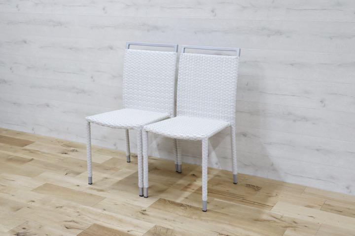 GMDNM78C'○CHERRY FURNITURE / チェリー 桜屋工業 ダイニングチェア 椅子 リビング ガーデン兼用 展示未使用品 2脚セット
