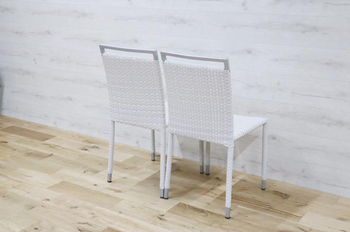 GMDNM78C'○CHERRY FURNITURE / チェリー 桜屋工業 ダイニングチェア 椅子 リビング ガーデン兼用 展示未使用品 2脚セット