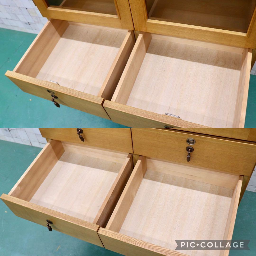 GMGT37○北欧スタイル キャビネット チェスト 飾り棚 整理タンス リビングボード 収納家具 タモ材 シンプル ナチュラル モダン