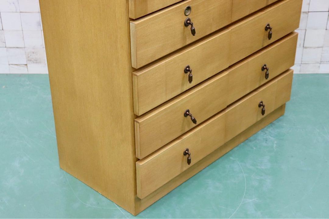 GMGT37○北欧スタイル キャビネット チェスト 飾り棚 整理タンス リビングボード 収納家具 タモ材 シンプル ナチュラル モダン