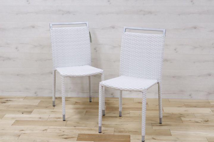 GMDNM78A○CHERRY FURNITURE / チェリー 桜屋工業 ダイニングチェア 椅子 リビング ガーデン兼用 展示未使用品 2脚セット