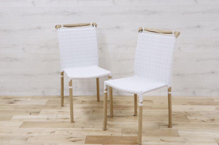 GMDNM78B○CHERRY FURNITURE / チェリー 桜屋工業 ダイニングチェア 椅子 リビング ガーデン兼用 展示未使用品 2脚セット