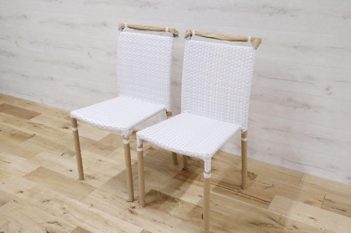 GMDNM78B○CHERRY FURNITURE / チェリー 桜屋工業 ダイニングチェア 椅子 リビング ガーデン兼用 展示未使用品 2脚セット