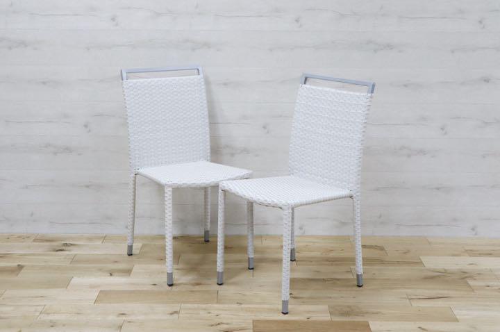 GMDNM78A'○CHERRY FURNITURE / チェリー 桜屋工業 ダイニングチェア 椅子 リビング ガーデン兼用 展示未使用品 2脚セット