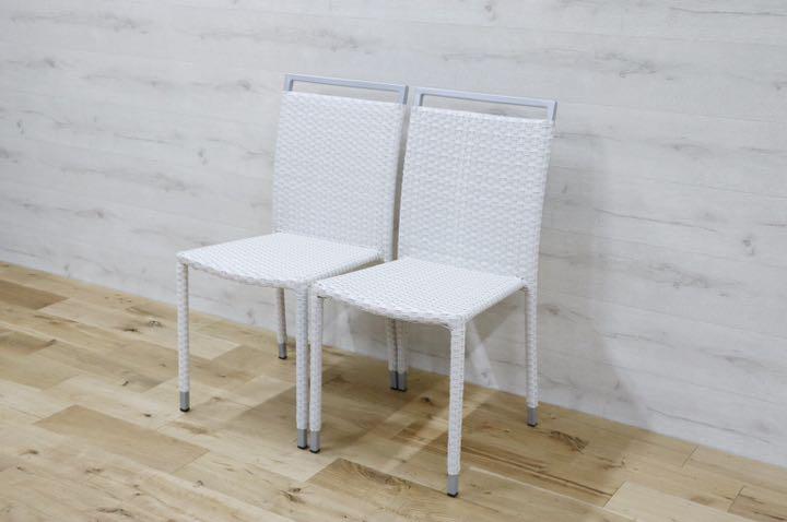 GMDNM78A'○CHERRY FURNITURE / チェリー 桜屋工業 ダイニングチェア 椅子 リビング ガーデン兼用 展示未使用品 2脚セット