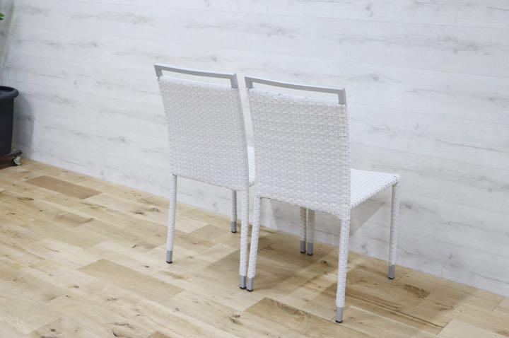 GMDNM78A'○CHERRY FURNITURE / チェリー 桜屋工業 ダイニングチェア 椅子 リビング ガーデン兼用 展示未使用品 2脚セット