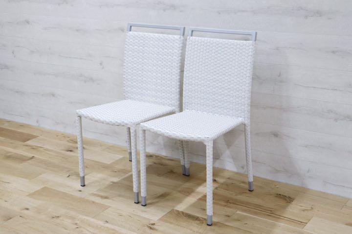 GMDNM78S○CHERRY FURNITURE / チェリー 桜屋工業 ダイニングチェア 椅子 リビング ガーデン兼用 展示未使用品 2脚セット