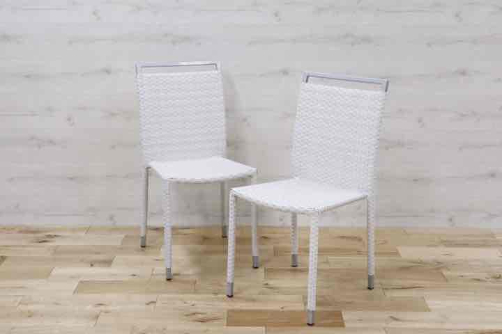 GMDNM78O○CHERRY FURNITURE / チェリー 桜屋工業 ダイニングチェア 椅子 リビング ガーデン兼用 展示未使用品 2脚セット