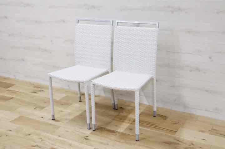 GMDNM78O○CHERRY FURNITURE / チェリー 桜屋工業 ダイニングチェア 椅子 リビング ガーデン兼用 展示未使用品 2脚セット