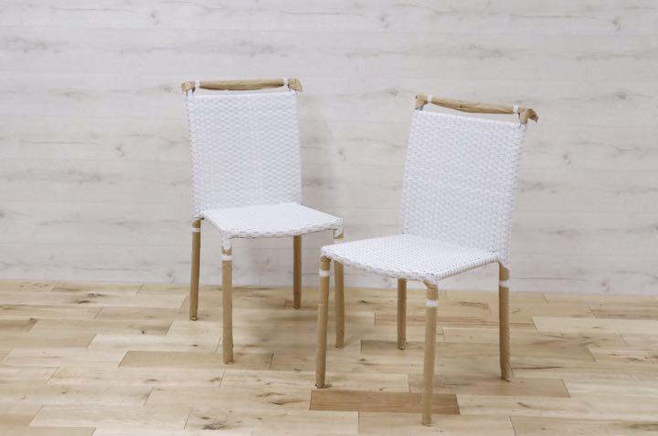 GMDNM78J○CHERRY FURNITURE / チェリー 桜屋工業 ダイニングチェア 椅子 リビング ガーデン兼用 展示未使用品 2脚セット