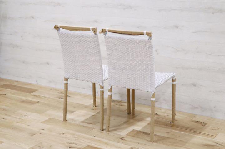 GMDNM78J○CHERRY FURNITURE / チェリー 桜屋工業 ダイニングチェア 椅子 リビング ガーデン兼用 展示未使用品 2脚セット