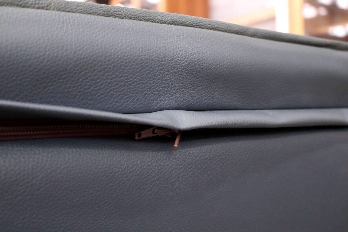 GMIH9○冨士ファニチア / FUJI FURNITURE 3人掛けソファ トリプルソファ 長椅子 3シーター 本革 国産家具 ヴィンテージ