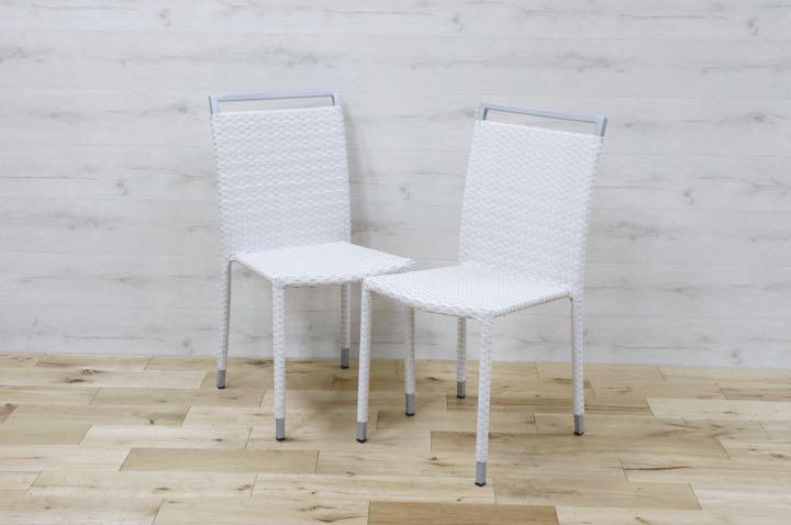 GMDNM78D'○CHERRY FURNITURE / チェリー 桜屋工業 ダイニングチェア 椅子 リビング ガーデン兼用 展示未使用品 2脚セット