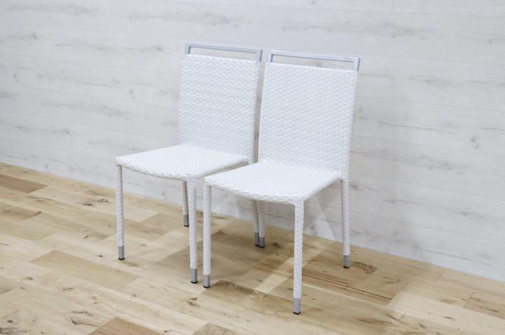 GMDNM78D'○CHERRY FURNITURE / チェリー 桜屋工業 ダイニングチェア 椅子 リビング ガーデン兼用 展示未使用品 2脚セット