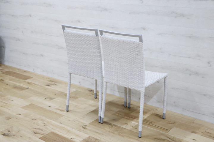 GMDNM78D'○CHERRY FURNITURE / チェリー 桜屋工業 ダイニングチェア 椅子 リビング ガーデン兼用 展示未使用品 2脚セット