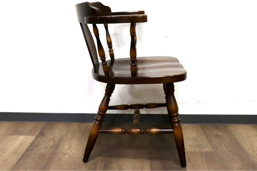 GMHK10B○飛騨産業 / HIDA キツツキ 穂高 アームチェア ダイニングチェア ウィンザーチェア 椅子 ブナ材 レトロ 飛騨家具