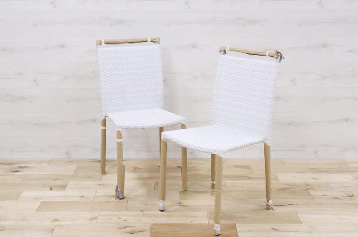 GMDNM78F○CHERRY FURNITURE / チェリー 桜屋工業 ダイニングチェア 椅子 リビング ガーデン兼用 展示未使用品 2脚セット