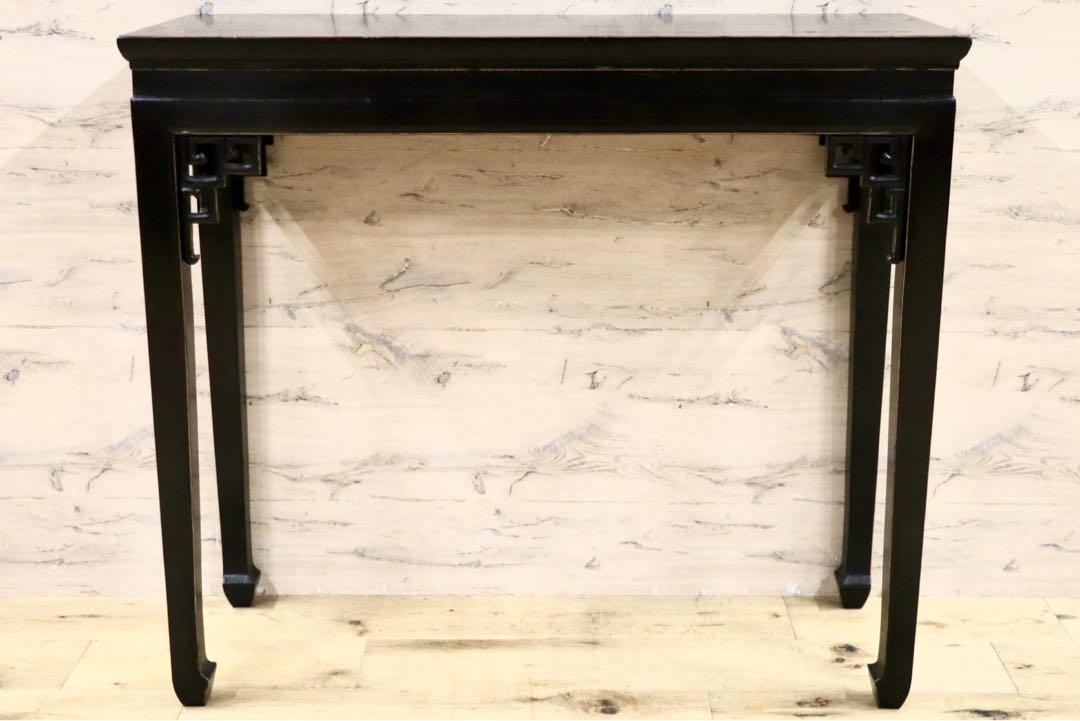 GMHK877○中国美術 アンティーク コンソール テーブル 花台 飾り台 オリエンタル 木製 民芸