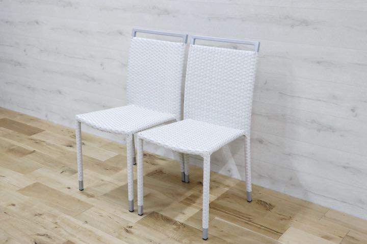 GMDNM78Y○CHERRY FURNITURE / チェリー 桜屋工業 ダイニングチェア 椅子 リビング ガーデン兼用 展示未使用品 2脚セット