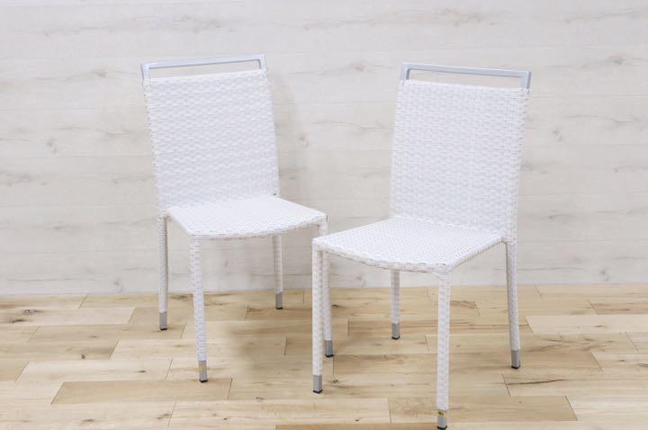 GMDNM78C○CHERRY FURNITURE / チェリー 桜屋工業 ダイニングチェア 椅子 リビング ガーデン兼用 展示未使用品 2脚セット