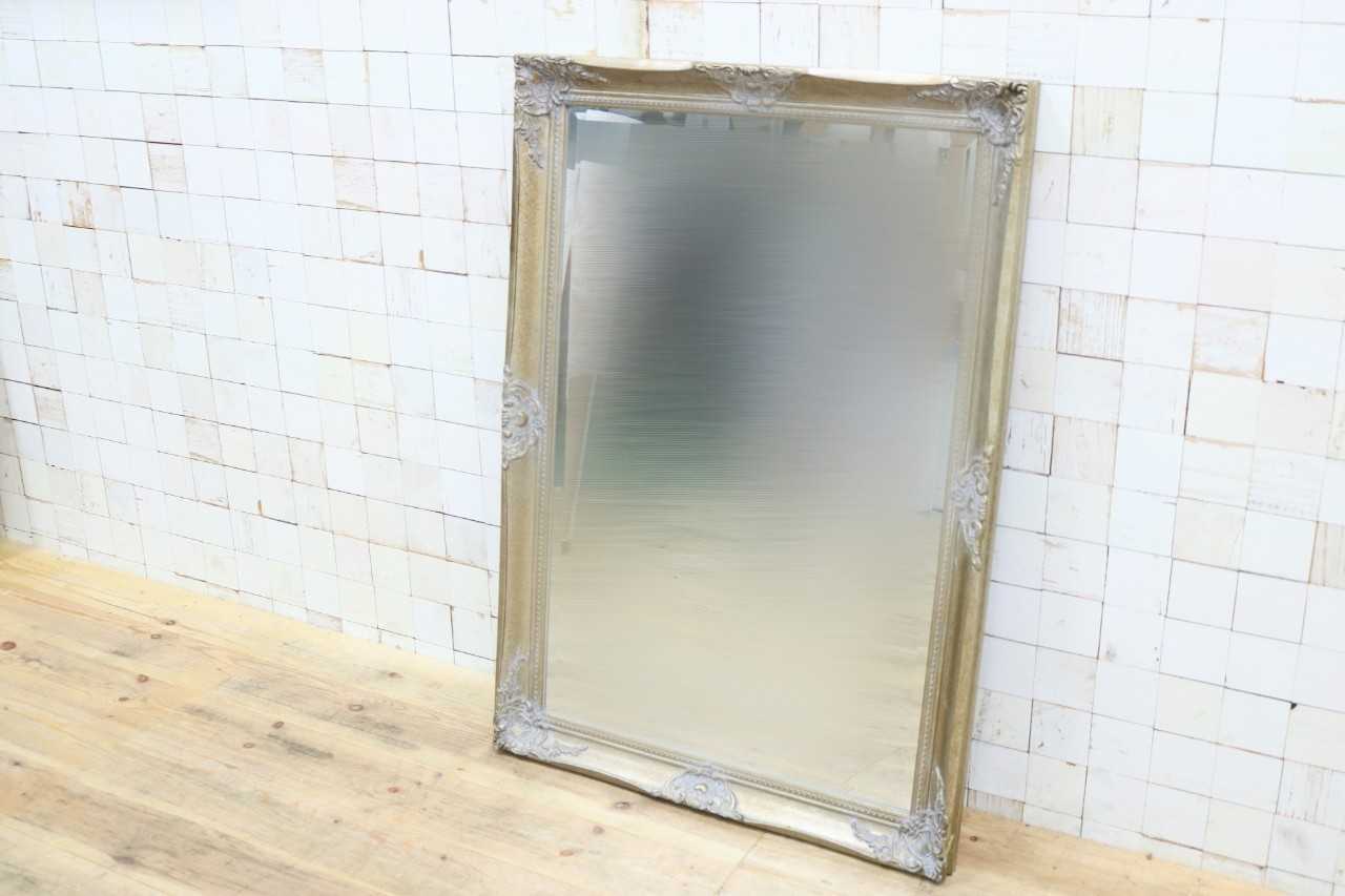 GMIK750B○ウォールミラー 壁掛け鏡 姿見 壁掛けミラー 全身鏡 立て掛けミラー 鏡 アンティーク調 未使用B品