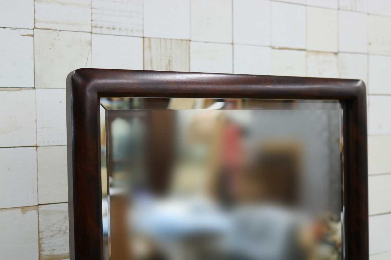 GMIS540○北海道民芸家具 姿見 全身鏡 スタンドミラー ウォールミラー 鏡 和モダン 和家具 樺材 飛騨 伝統工芸 定価約10万