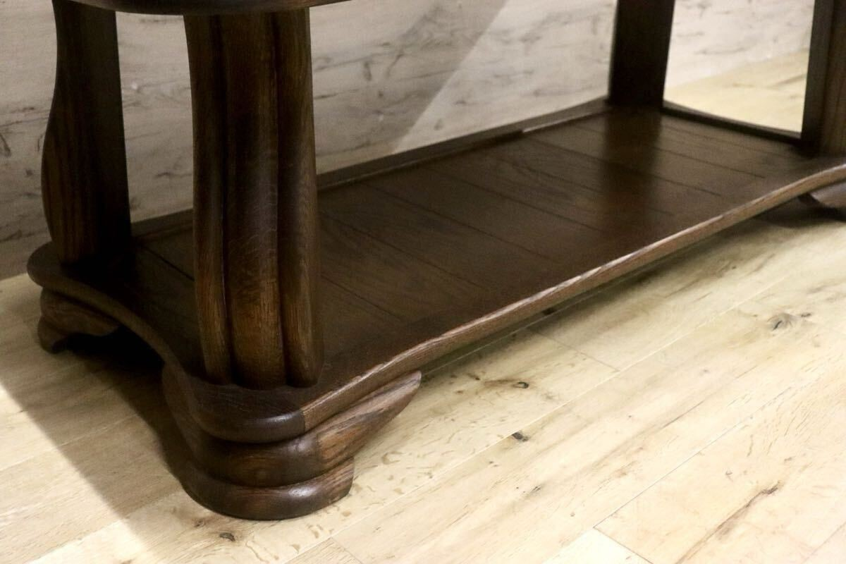 GMIH446A○オランダ ダッチカントリースタイル センターテーブル リビングテーブル オーク材 無垢 ヴィンテージ