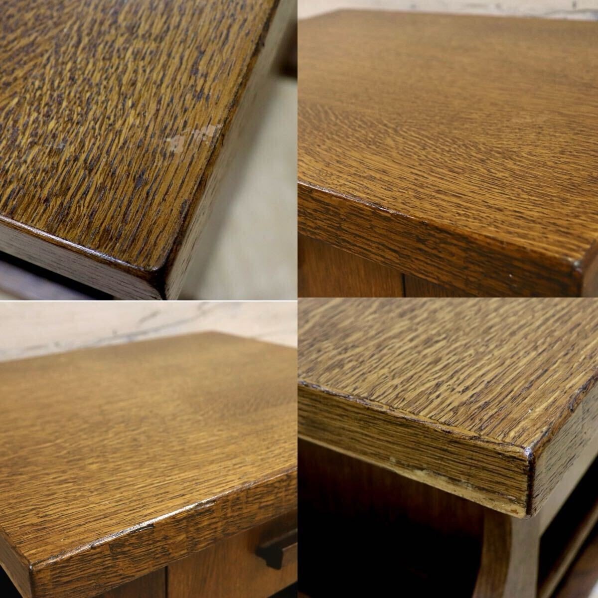 GMIS302○オーク材 サイドテーブル ベッドサイドテーブル エンドテーブル 花台 飾り台 オールドカントリー クラシック ダッチカントリー