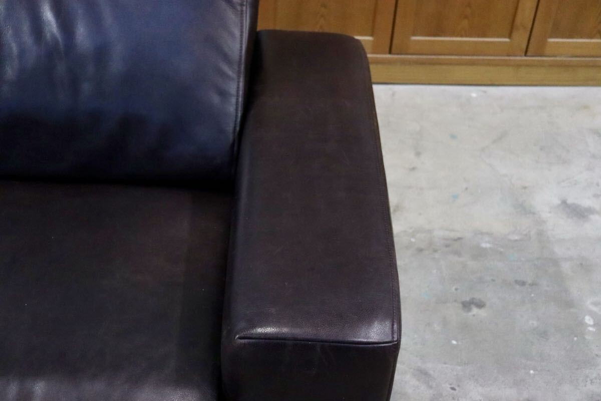 GMIS443○KOINOR / コイノール 1人掛けソファ シングルソファ アームチェア 本革 ダークブラウン ドイツ 最高級 ヴィンテージ クラシック