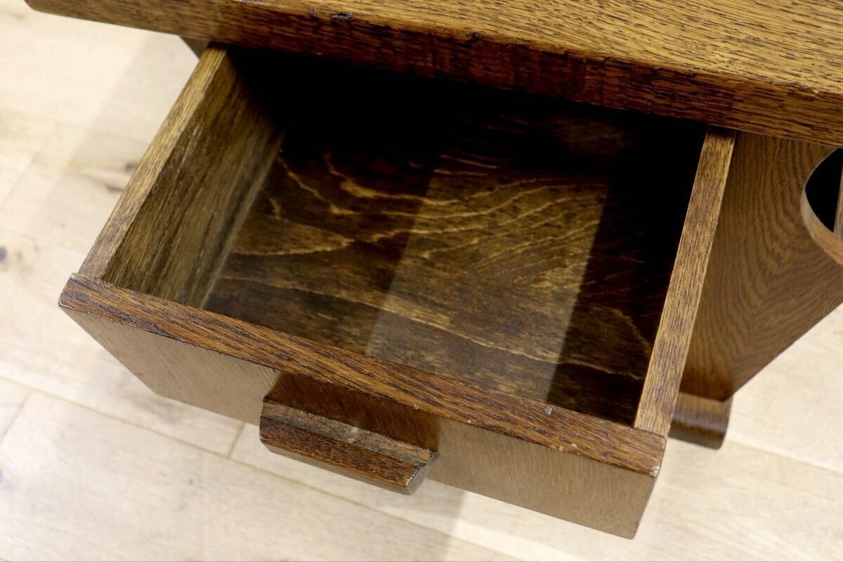 GMIS302○オーク材 サイドテーブル ベッドサイドテーブル エンドテーブル 花台 飾り台 オールドカントリー クラシック ダッチカントリー