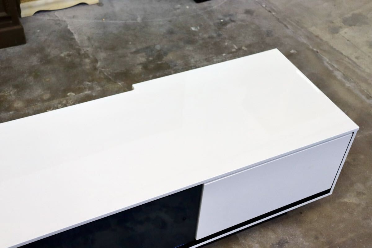 GMIS435A○シギヤマ家具 LIBERO リベロ TVボード AVボード ローボード リビング収納 スタイリッシュ モダン UV塗装 定価約8.6万 展示品