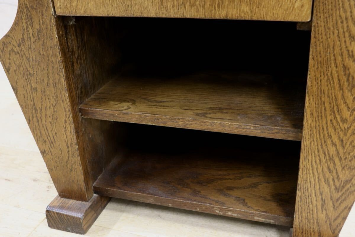 GMIS302○オーク材 サイドテーブル ベッドサイドテーブル エンドテーブル 花台 飾り台 オールドカントリー クラシック ダッチカントリー