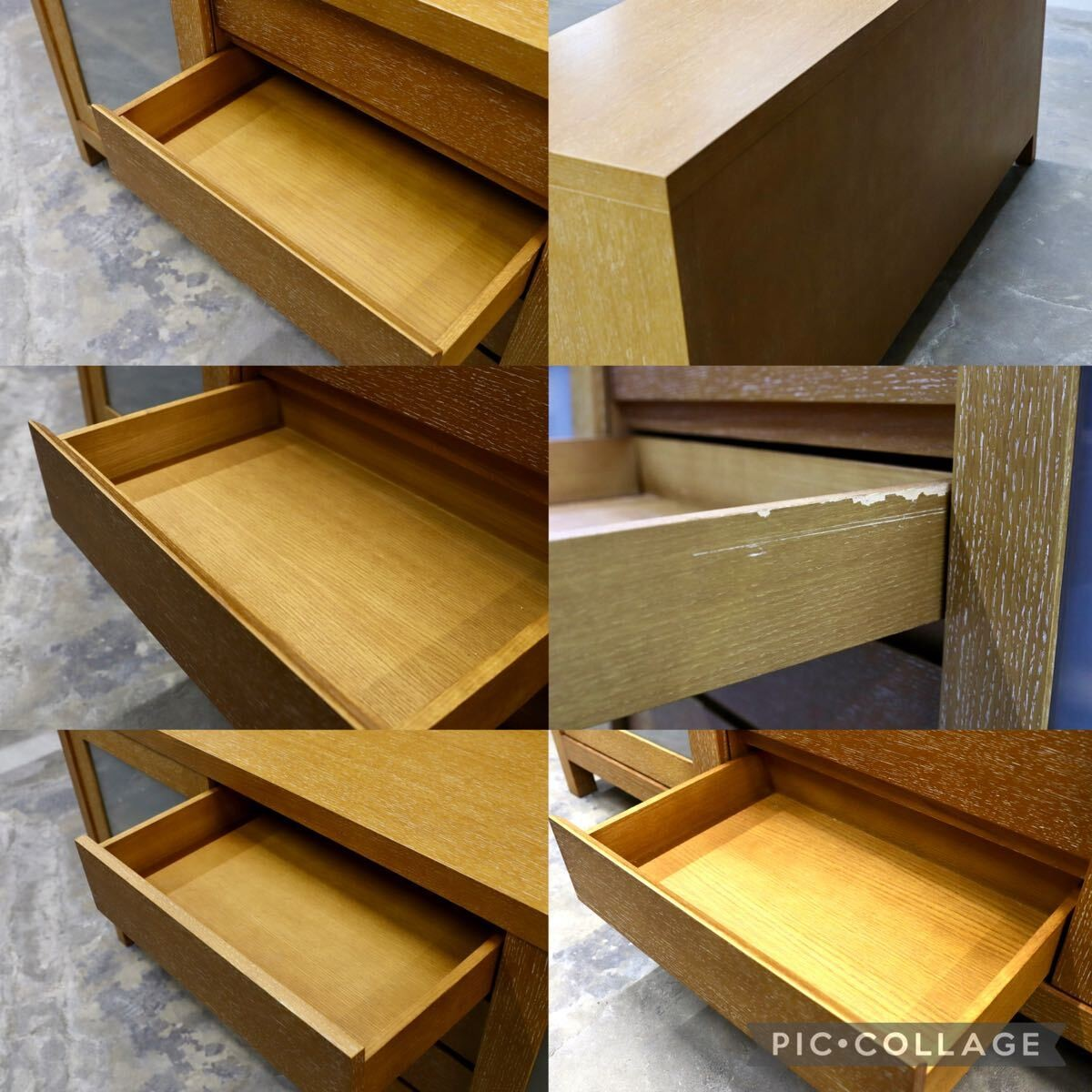 GMIK703○Crate & Barrel / クレートアンドバレル 最高級 サイドボード リビングボード キッチンボード オーク材 アメリカ モダン