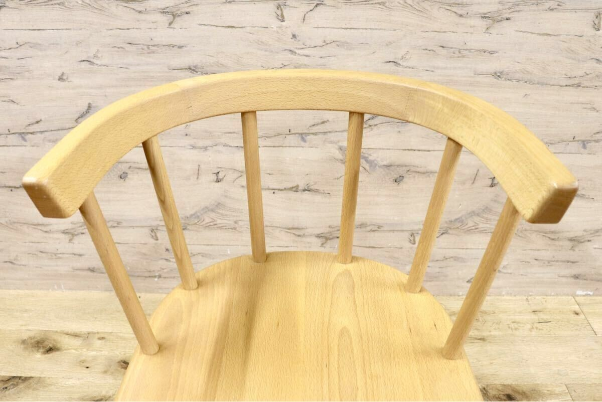 GMIH263E○KINOSHITA / キノシタ calore ダイニングチェア 2脚セット セミアームチェア 椅子 シンプル ナチュラル 木製家具 北欧スタイル.