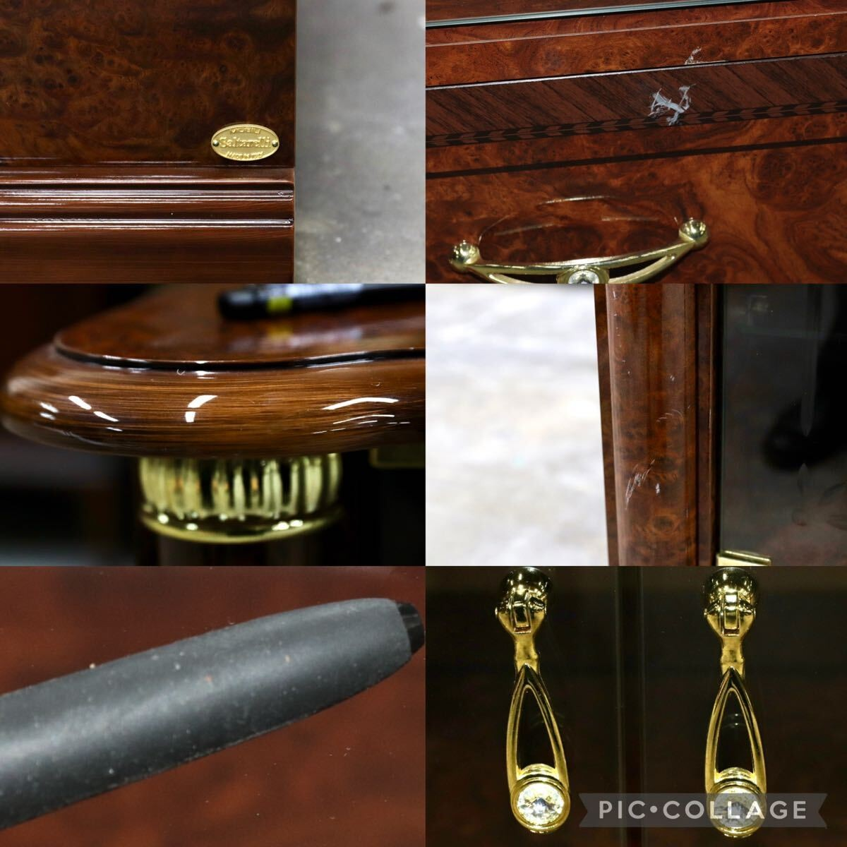 GMIS352○SaltarelliMOBILI / サルタレッリモビリ フローレンス TVボード AVボード ローボード 輸入家具 ロココ調 イタリア 定価約24.7万