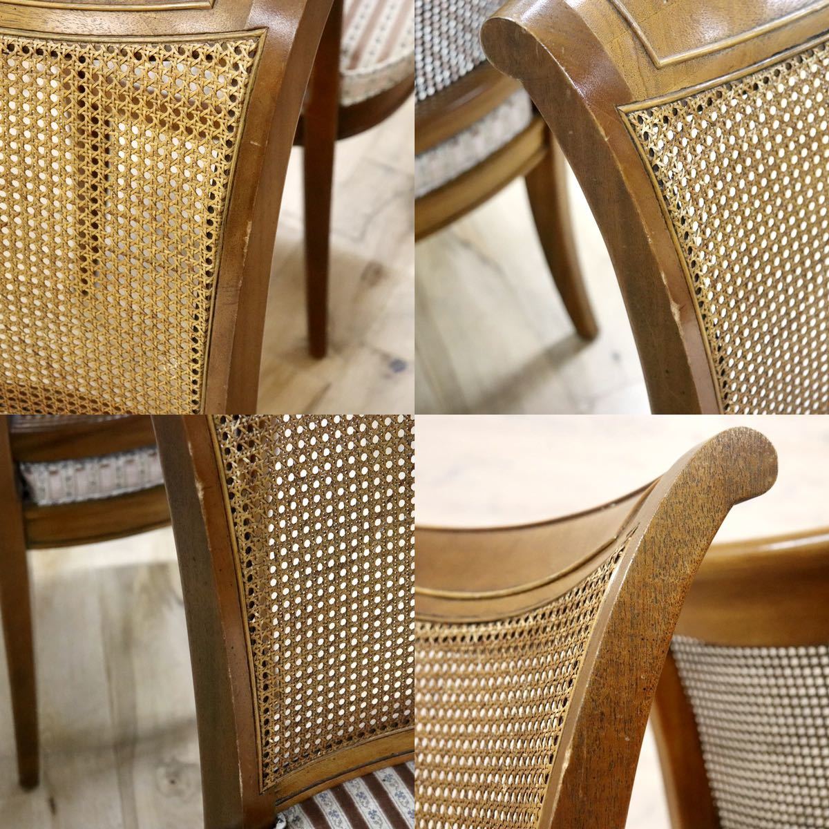 GMFS413A○DREXEL HERITAGE / ドレクセルヘリテイジ FRANCESCA フランチェスカ ダイニングチェア 椅子 2脚セット ラタン 定価約41万