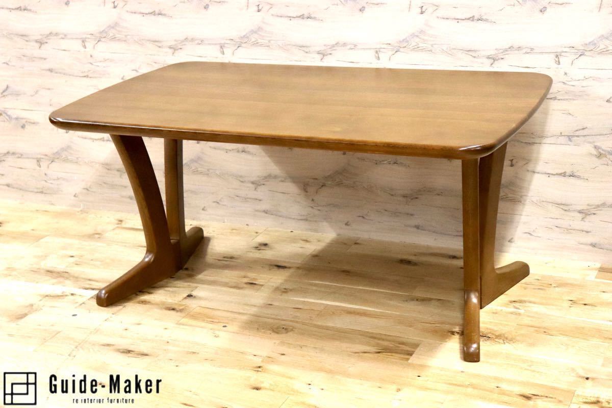 GMGN21○karimoku / カリモク DT5060 ダイニングテーブル 食卓テーブル 作業台 食卓机 テーブル 机 楢材 無垢 国産家具 美品