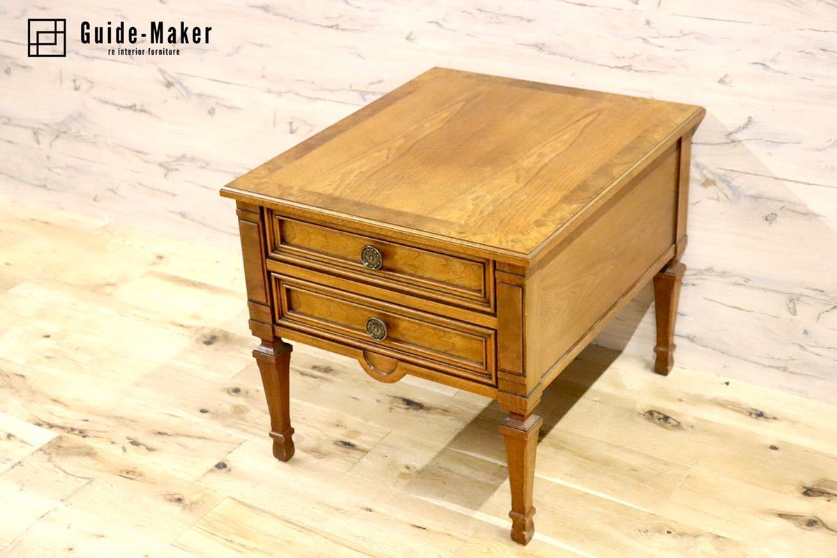 GMFS409A○DREXEL HERITAGE / ドレクセルヘリテイジ フランチェスカ ナイトテーブル エンドテーブル サイドテーブル 花台 定価約28万 希少